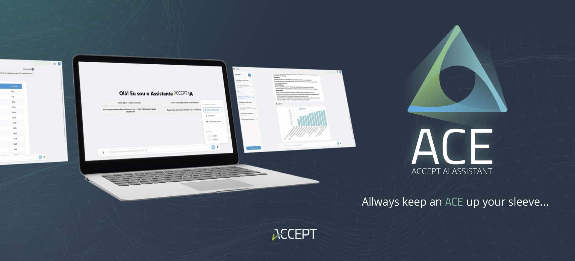 ACE: o novo Assistente de Inteligência Artificial do ACCEPT 1 ACE - ACCEPT AI ASSISTENT