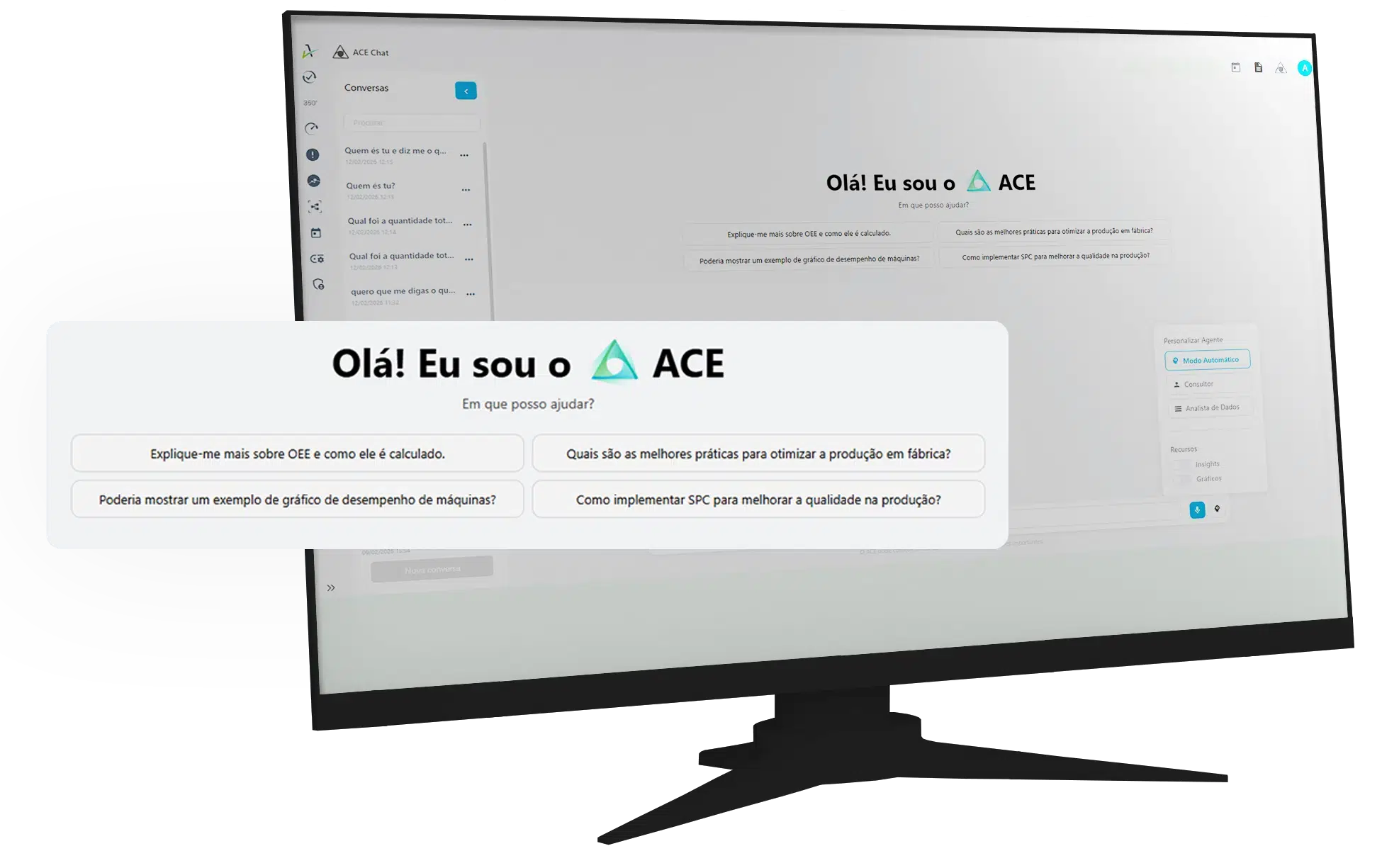 ACE assistente de inteligência artificial para indústria